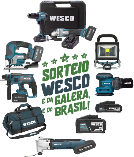 Sorteio Wesco – É da Galera, É do Brasil!